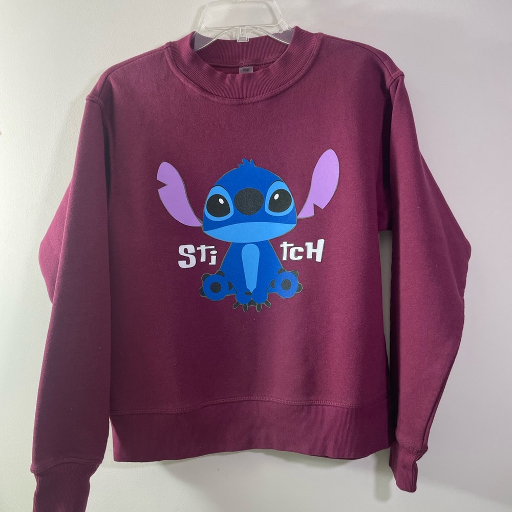 Stitch Maroon Sweatshirt